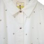 Dress White Model Denim Shirt Cotton Studs New Real Vintage Gft