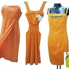 Dress Woman Summer Sports Orange Solid Colour 42 44 It Light Straps