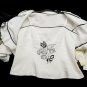 Women's Trousers Top + Bolero White Mix Linen Hand Embroidered Mariella Erre