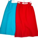Skirt with Belt Spring Autumn Sport Red Blue 40 44 Lined New