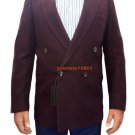 Men's Jacket Double Chest Winter 46/52 Wool Marc Made IN Italy New Violet