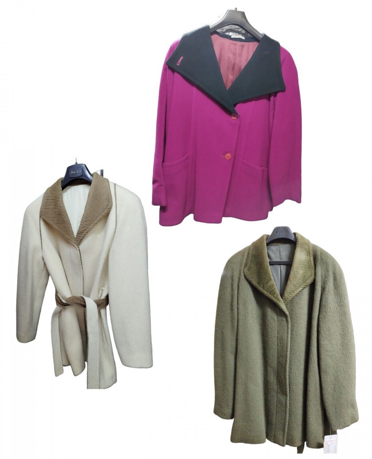 Jacket Woman Wool High Quality Vintage Ages 80 Size 44-46 It Wide Toscana Tags