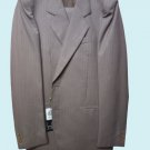 Men's Suit Winter 2 Pieces 2 Buttons Size 50 52 Slim Vintage Leg Broadband Brown