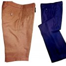 Men's Trousers Unisex Winter Vintage No Pinces Leg Wide Pure Wool Flared 46it