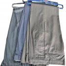 Men's Trousers Classic Pure Wool Cool Summer Vintage Blue Grey Brown striped