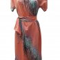 Dress Vintage 80's Flowers Long Summer Size 42 46 Ita Cool Made IN Italy