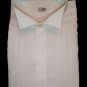 Shirt Ceremony White Operated striped Neck Diplomat Pure Cotton Vintage New