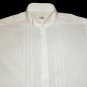 Shirt Ceremony White Operated striped Neck Diplomat Pure Cotton Vintage New