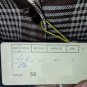 Woman set Summer Unlined Mix Linen Brown Jacket Check Half Ages 70