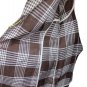 Woman set Summer Unlined Mix Linen Brown Jacket Check Half Ages 70