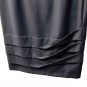 Skirt Spring Black Pure Wool Type Gabardine Folds Made IN Italy Formal Skirt