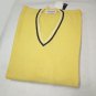Men's Sweater Pure Wool SIZE S/M Yellow Spring V Neck Soft 2 Variants