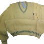 Men's Sweater Pure Wool SIZE S/M Yellow Spring V Neck Soft 2 Variants