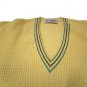 Men's Sweater Pure Wool SIZE S/M Yellow Spring V Neck Soft 2 Variants