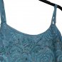 Womens Top Summer Short Elegant Sequins Baby Blue Made IN Italy Size 42 44