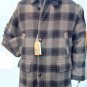 Men's Jacket Winter Fabric Wool Check Brown British Size M Padded New
