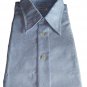 Men's Shirts Baby Blue Elegant Size 45 XXXL Worked Made IN Italy New Vintage Bit
