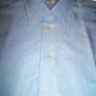 Men's Shirts Baby Blue Elegant Size 45 XXXL Worked Made IN Italy New Vintage Bit