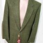 Men's Jacket Winter Fabric Green Wool Blend Cashmere 48 & 52/54 Check British