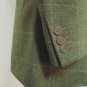 Men's Jacket Winter Fabric Green Wool Blend Cashmere 48 & 52/54 Check British