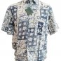 Shirt Summer Man short Sleeve Fantasy Abstract Print Size 39 New Wide