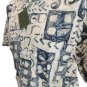 Shirt Summer Man short Sleeve Fantasy Abstract Print Size 39 New Wide