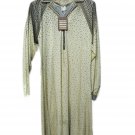Dress Light Beige Size 48 Fantasy Microfibre Real Vintage Les Lunis