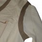 Men's Sweater Summer V Neck Mustard Light Size M Vintage Back Edges Contrast
