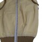 Men's Sweater Summer V Neck Mustard Light Size M Vintage Back Edges Contrast