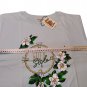 Women's Pure Cotton short Sleeve White Green Atelier Craftsman M To XL