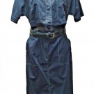 Dress Sports Black Summer Size 46 Belt Edge Vintage Pure Cotton