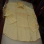 Men's Shirts Measures Small Yellow Soft United Cotton Blend Made IN Italy M/L