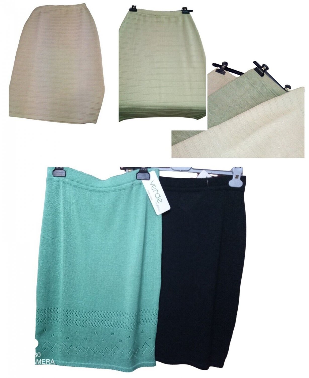 Skirt Basic Elegant Jersey Various Sizes Summer Cotton Blend Worked United