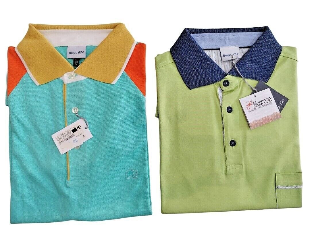 Men's Pole short Sleeve Coloured Cotton lisle yarn Offer End Series Size 50/54