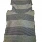Sweater Woman Turtleneck Wool Blend Cashmere S/M Grey Striped Turtleneck Vintage