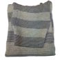 Sweater Woman Turtleneck Wool Blend Cashmere S/M Grey Striped Turtleneck Vintage