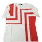 Women's Sweater Summer short Sleeve White Geometric Design Roberta Puccini New