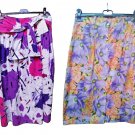 Skirt Summer Fantasy Flowers Violet Pure Cotton Sport Sizes 44 46 Sport Skirt