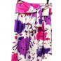 Skirt Summer Fantasy Flowers Violet Pure Cotton Sport Sizes 44 46 Sport Skirt