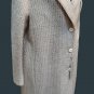 Women's Coat Wool Classico Size 52 It Plot Vertical Beige Cori Made IN Italy