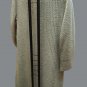 Women's Coat Wool Classico Size 52 It Plot Vertical Beige Cori Made IN Italy