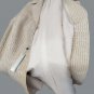 Women's Coat Wool Classico Size 52 It Plot Vertical Beige Cori Made IN Italy