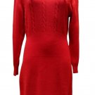 Dress Winter IN Jersey Red L Pure Wool Woman Wool Knit Dress L Size