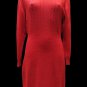 Dress Winter IN Jersey Red L Pure Wool Woman Wool Knit Dress L Size