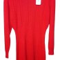 Dress Winter IN Jersey Red L Pure Wool Woman Wool Knit Dress L Size