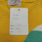 Women's Sweater Short Spring Cotton Blend Geometric Ages 70 short Sleeve Yellow