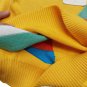 Women's Sweater Short Spring Cotton Blend Geometric Ages 70 short Sleeve Yellow