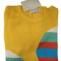Women's Sweater Short Spring Cotton Blend Geometric Ages 70 short Sleeve Yellow