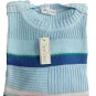Pullover Men's Long Sleeve Pure Cotton Wrought Striped Vintage Gran Sasso Italy