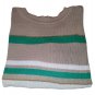 Pullover Men's Long Sleeve Pure Cotton Wrought Striped Vintage Gran Sasso Italy